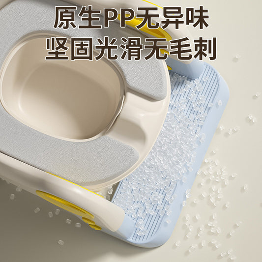 【Same Low Price】Children's Toilet Step Ladder Foldable Baby Potty Training Aid Boys and Girls Infant Handrail Toilet Step Ladder