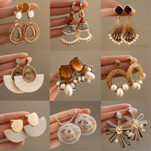 2025Bohemian Cross-Border Trendy Earrings for Women, Vintage Ethnic Style Fashion Studs, Beach Vacation Style Ear Jewelry