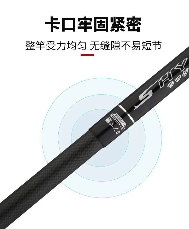Upgraded Carbon Gamma Carp Fishing Rod Hand Rod Fishing Rod Light Hard Long Section Taiwan Fishing Rod28Adjustable Crucian Carp Fishing Rod Set
