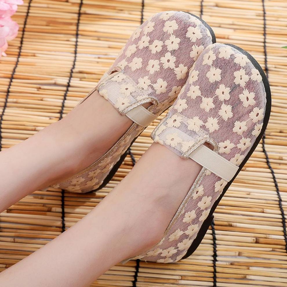 Summer New Beijing Cloth Shoes High-Quality Hot-Selling Comfortable Women's Shoes Thin Breathable Non-Suffocating Flat Soft Sole Shoes