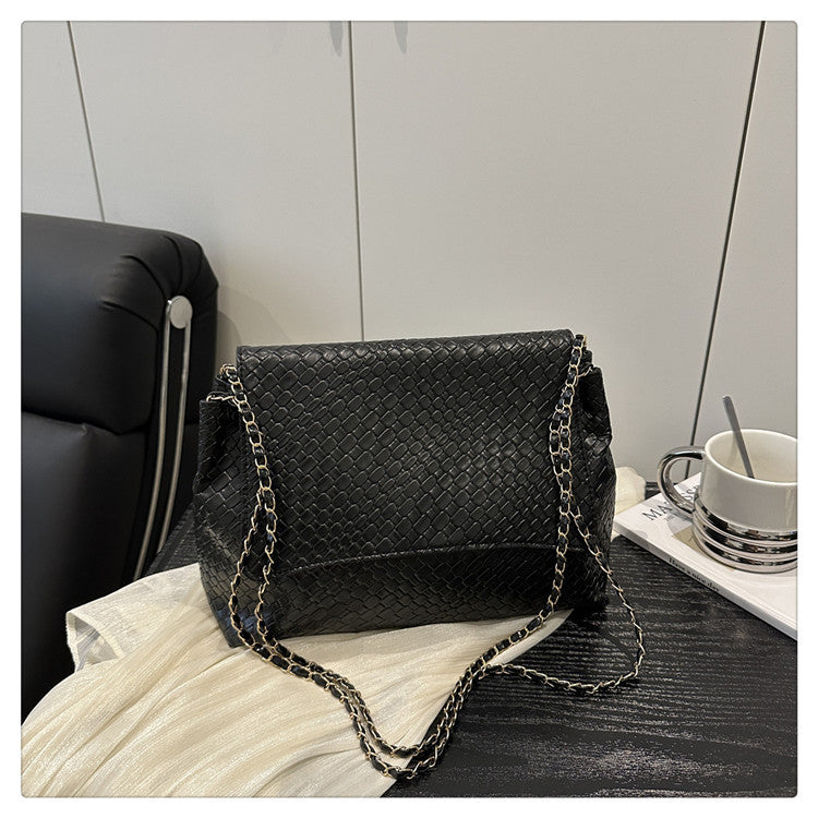 Korean Style ins Chain Bag Versatile Simple Large Capacity Shoulder Bag New Large Underarm Bag Commuter Bag