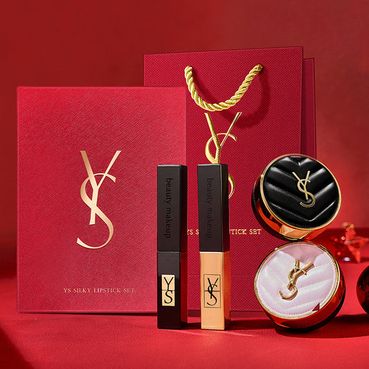 YS Lipstick Cushion Two-Piece Set Gift Box Qixi Valentine's Day Gift for Best Friend Girlfriend Birthday Gift Box Wholesale