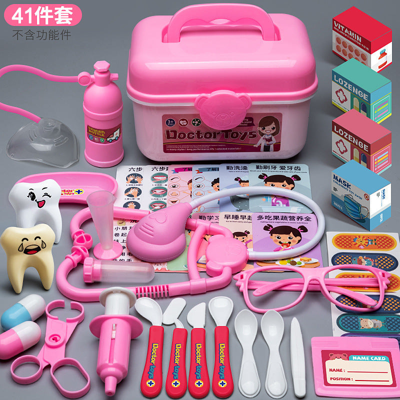 Children's Doctor Toy Set Tools Medical Kit Boys and Girls Pretend Play Nurse Injection Stethoscope Baby