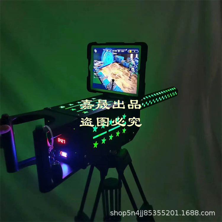 AR Gatling Internet Celebrity Game Gun Real Shooting Toy Gun Square Night Market Stall Metal gaming device