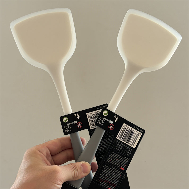 Upgraded and useful!High temperature resistant color-blocking food-grade silicone spatula!Special cooking spatula for non-stick pans at home