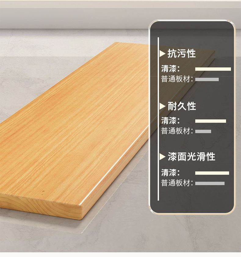 Factory Direct Supply Solid Wood Pine Board Wood Board Log Board Table Board Panel In Stock Wardrobe Layered Partition Board Storage Rack