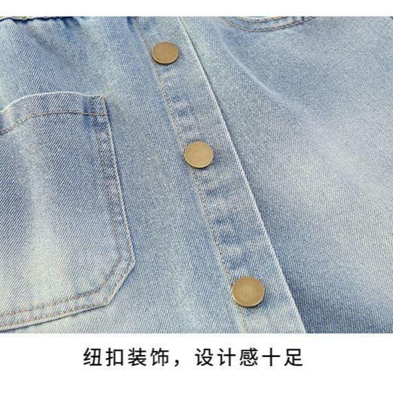 Children's Denim Skirt Short Thin Style2025 for Older Children Student Version Mid-Length Shorts