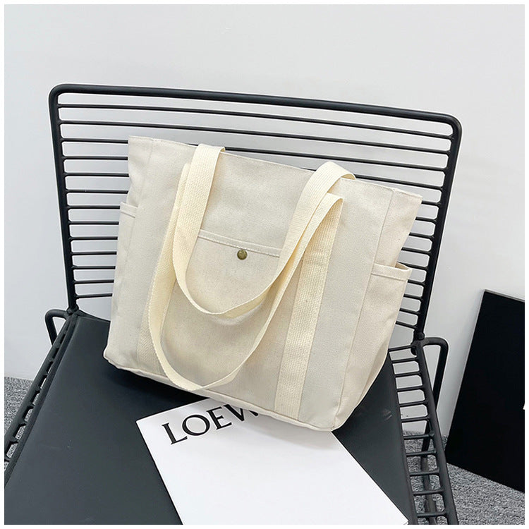 Large Capacity Tote Canvas Bag for Work and Going out Good-looking Commuter's All-Matching Art Student Book One Shoulder Bag Bag