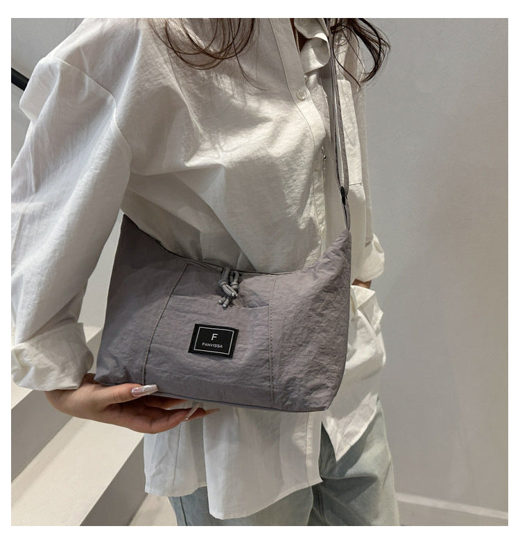 2025New Spring Large Capacity Single Shoulder Crossbody Retro Simple Ruiying Commuter Women's Bag Fashion Casual Tote Bag