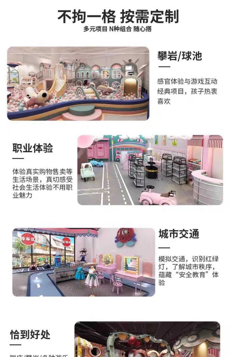 Naughty Castle Children's Playground Equipment Kindergarten Slide Mother and Baby Store Sales Office Children's Amusement Park Support Facilities