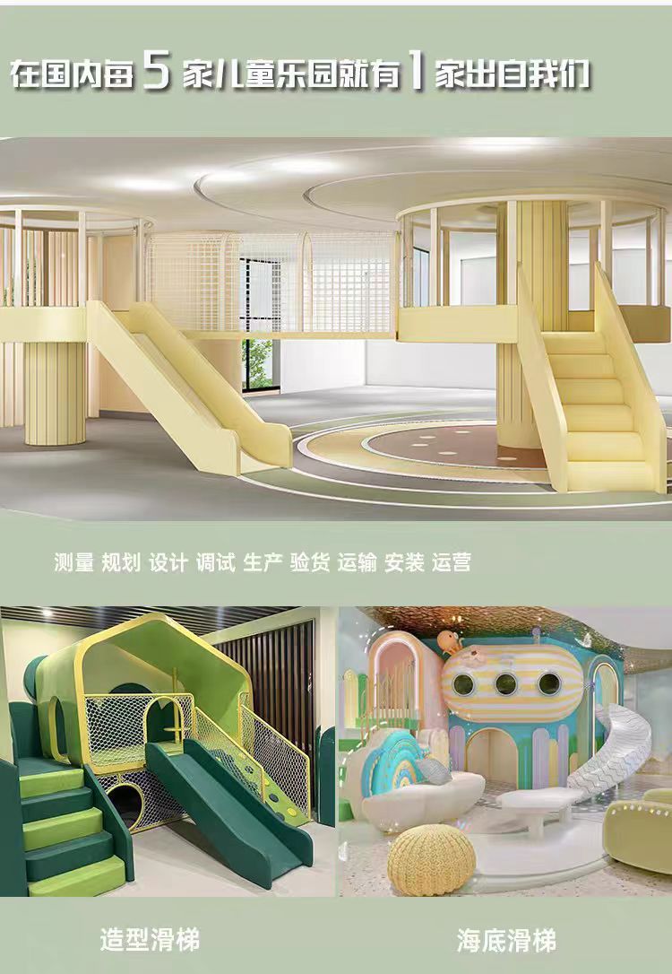Naughty Castle Children's Playground Equipment Kindergarten Slide Mother and Baby Store Sales Office Children's Amusement Park Support Facilities