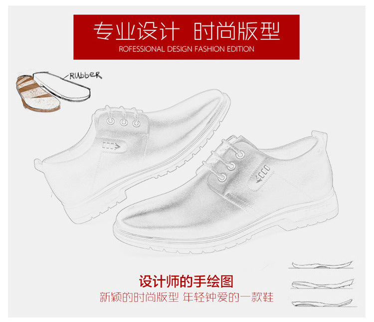 Men's Leather Shoes Business Casual Single Shoes Black Formal Work Shoes Wholesale Men's Casual Shoes Export Work Shoes