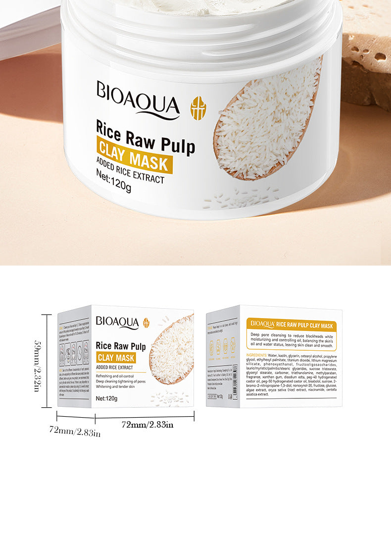Full English Rice Skincare Set BIOAOUA Rice Puree Series Six-Piece Set Box Cross-Border Wholesale