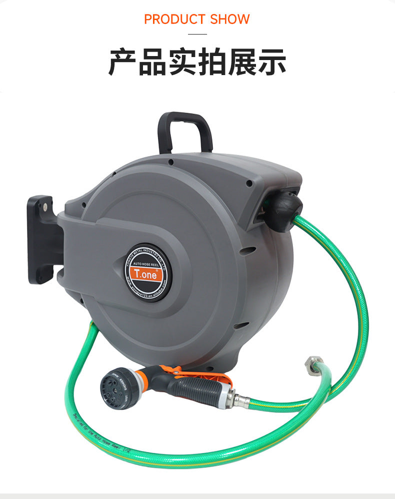 Garden Irrigation Water Sprinkler Garden Irrigation Water Gun Water Sprinkler Equipment Automatic Retractable Hose Reel Tool Wholesale