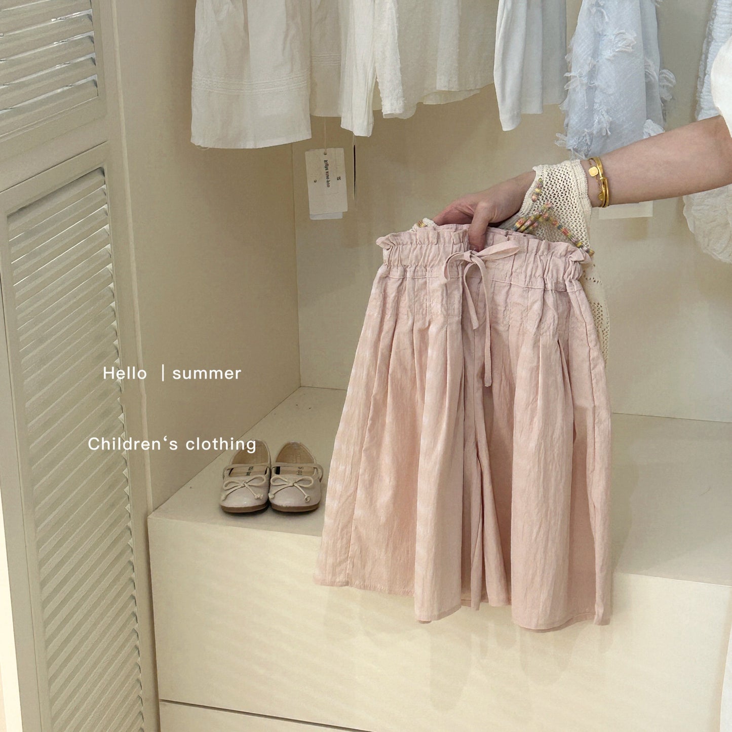 Sweet Little Sister Children's Clothing Girls' Hollow Cool Knitted Vest2025Summer new children's thin knit top