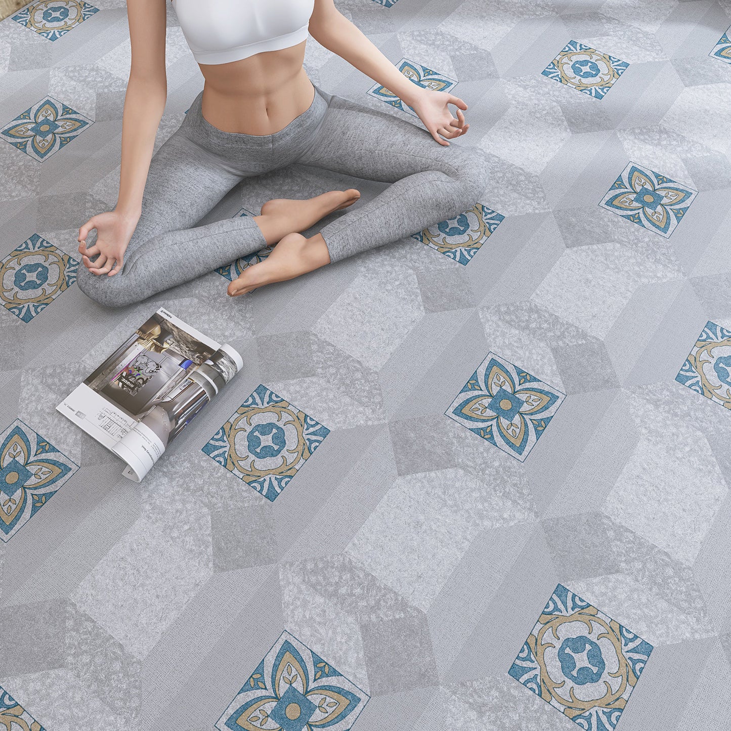 Cement Floor Directly Laid Carpet Thickened Floor Mat Bedroom Large Area Floor Sticker E-commerce