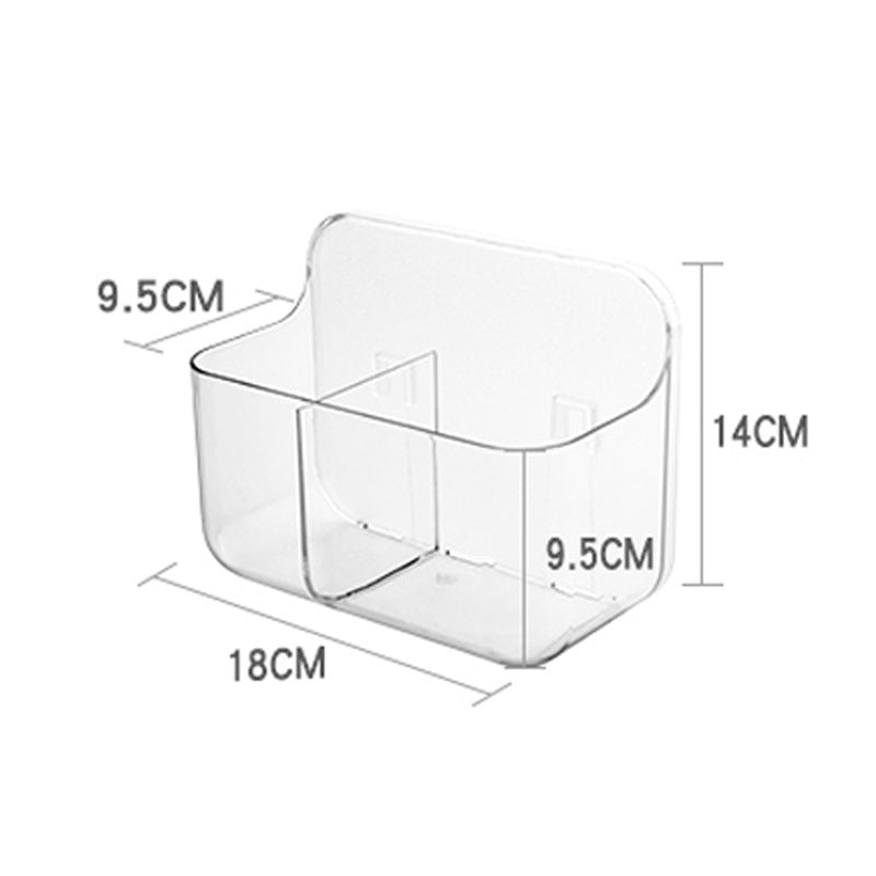 Bathroom Suction Cup Storage Rack Wall-Mounted Draining Rack No-Drill Hanging Rack Toilet Wall Soap Storage