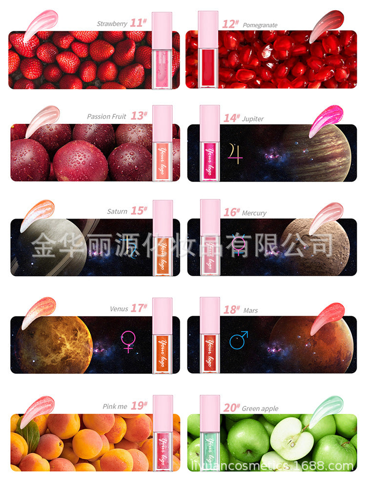 New Lip Gloss Six-color Lip Gloss Multi-color Optional Create Sexy Lip Makeup Color Rendering Long-lasting Waterproof Color Lifting