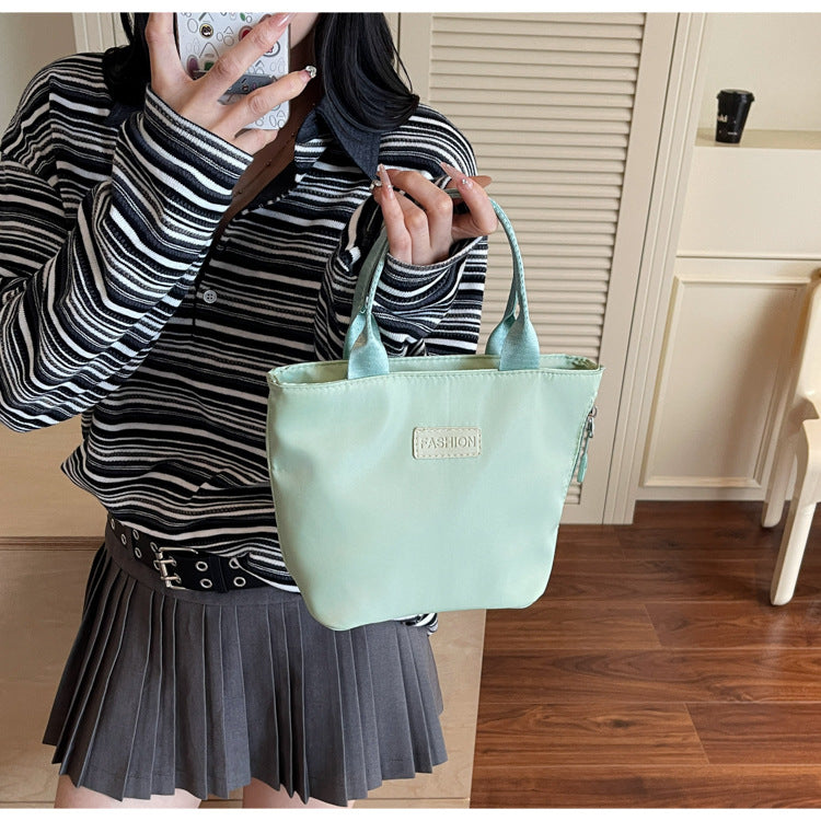 Casual Single Shoulder Crossbody Bag New Model Phone Small Square Bag Versatile Shopping Handbag Lightweight Water-Resistant Nylon Bag