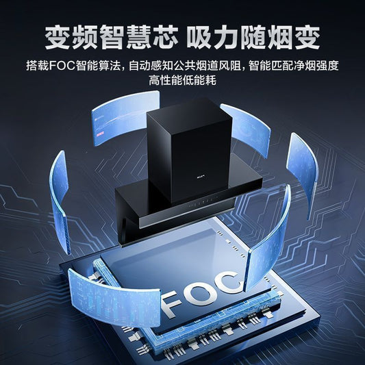 【Popular】The boss's reputation A5508Range Hood7Double Suction Household Kitchen with Top and Side Suction25Cube Suction Power