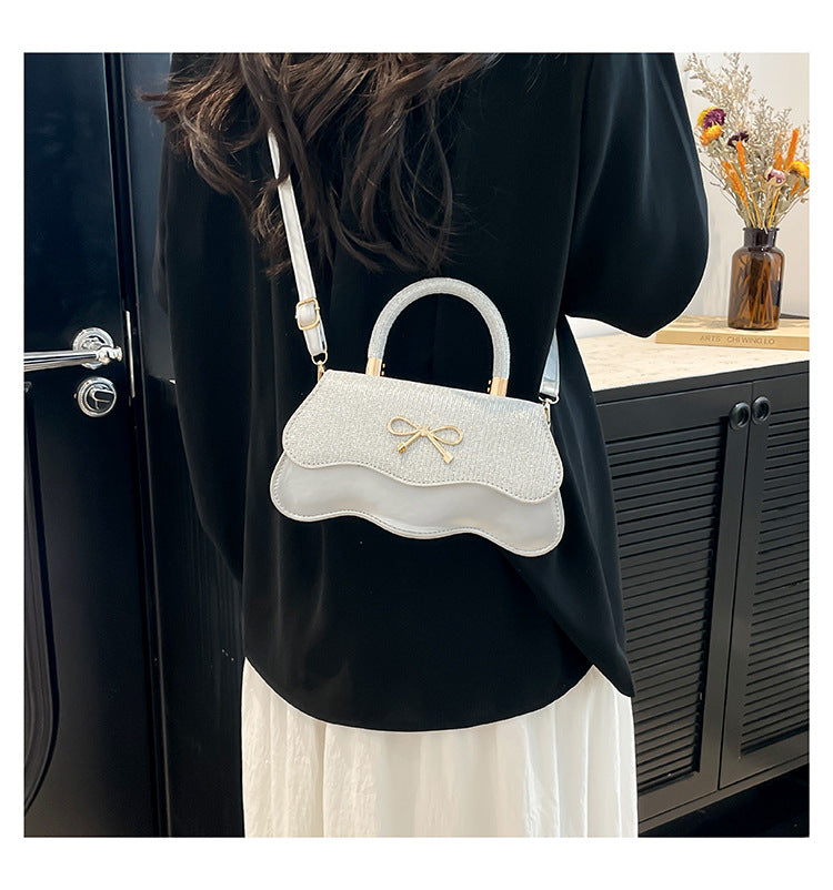 Fashion Trend Casual Simple Texture Baguette Bag2025Summer new style women's personalized shoulder crossbody bag