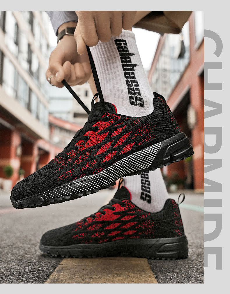 Men's New Low-Top Mesh Shoes Lightweight Comfortable Cushioned Sneakers Outdoor Fashion Versatile Casual Men's Shoes