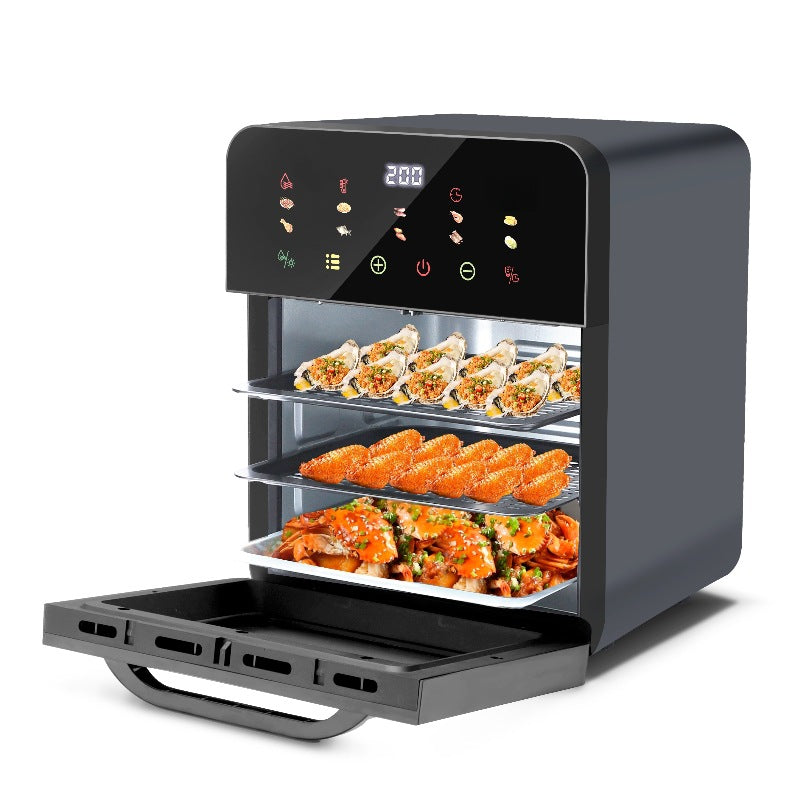 Cross-Border New Smart Visual Air Fryer Household Large Capacity Multi-Functional Air Oven Baking Professional Fryer Oven