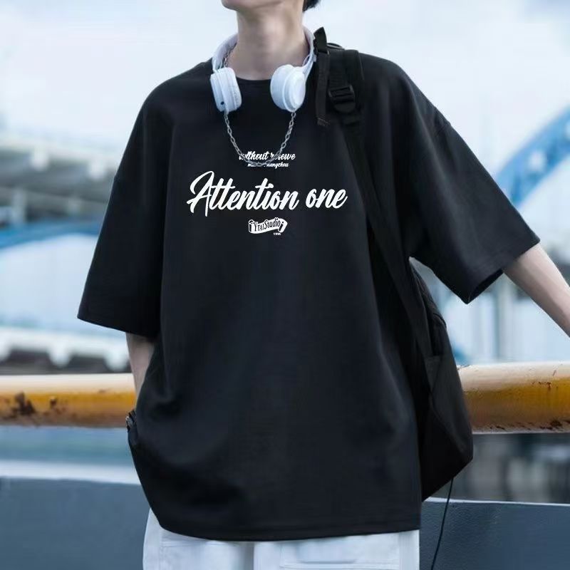 Men's Short Sleeve t T-shirt Ice Silk Short Sleeve Men T T Shirt Summer round Neck Bottoming Shirt Casual All-Matching and Handsome Short t Men's T-shirt