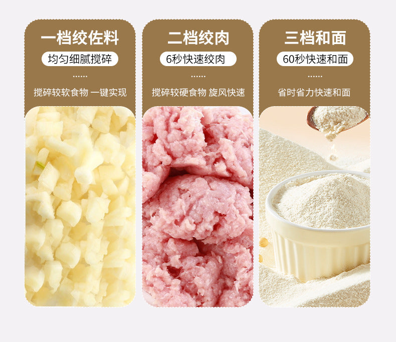 Meat Grinder Household Multifunctional Fully Automatic Electric Mixer Garlic Paste Grinder Food Processor Commercial Use