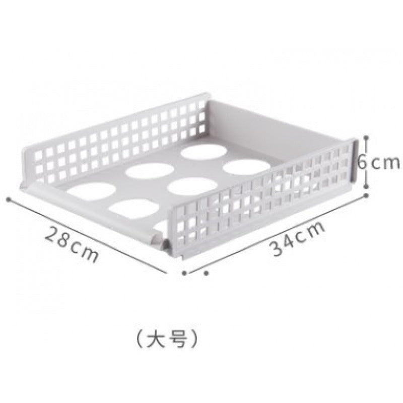 Extra Large Drawer Wardrobe Organizer Rack Clothes Storage Basket Plastic Multi-layer Stackable Compartment Storage Rack Chen Hema