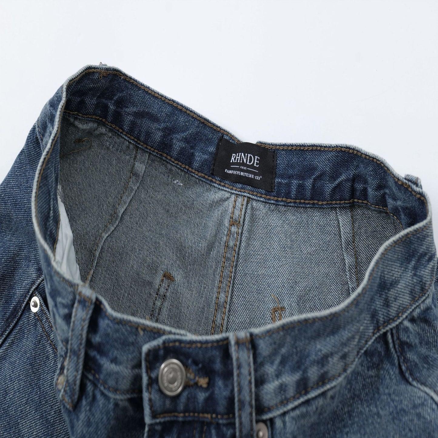 Lightweight2025Summer New Wide-Leg Jeans American Retro Mid-Length Shorts Loose Fit Half Pants