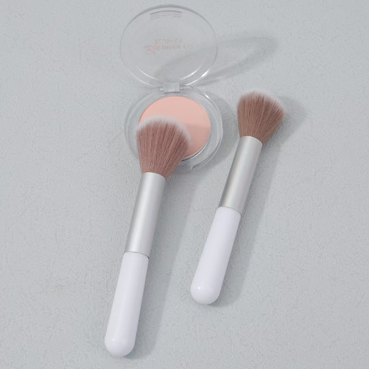 Blush Brush Loose Powder Brush Portable Short Soft Fiber Hair Small Odin Loose Powder Makeup Brush Beauty Tool