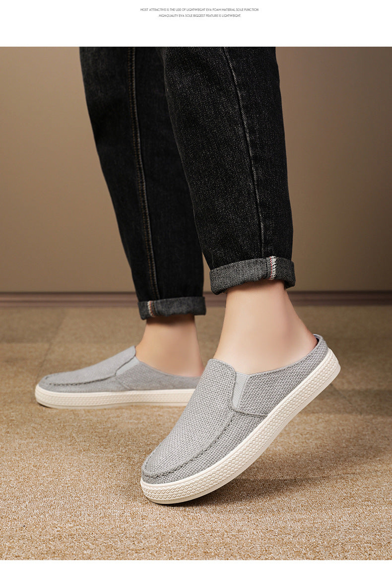 Men's Summer Breathable Casual Slip-On Shoes Comfortable Dad Shoes Outdoor Slippers Home Trendy Men's Shoes
