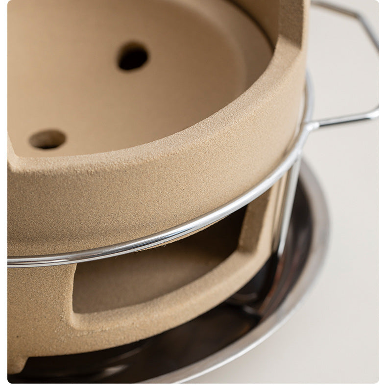 Traditional Edge-Burning Stove Charcoal Stove Clay Pot Commercial Cantonese Style Charcoal Stove Hot Pot Outdoor Surrounding Stove Tea Brewing Barbecue Hong Kong Style Clay Stove