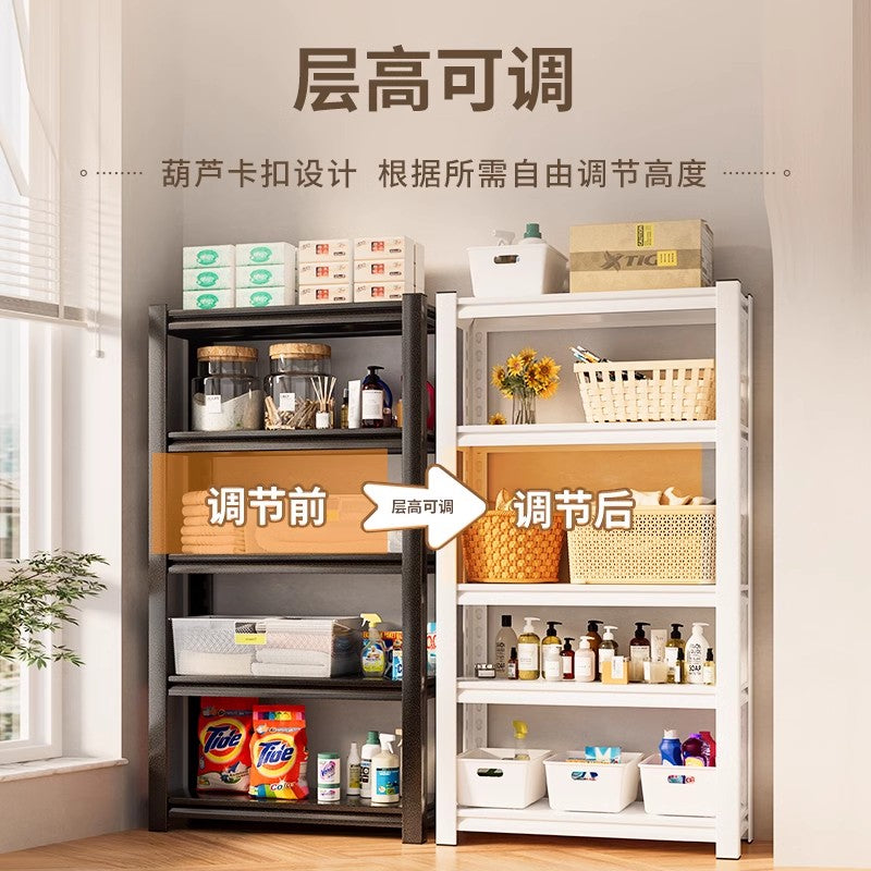 Home Storage Rack Multi-layer Organizer Floor-standing Living Room Balcony Kitchen Storage Rack Miscellaneous Organizer Iron Shelf