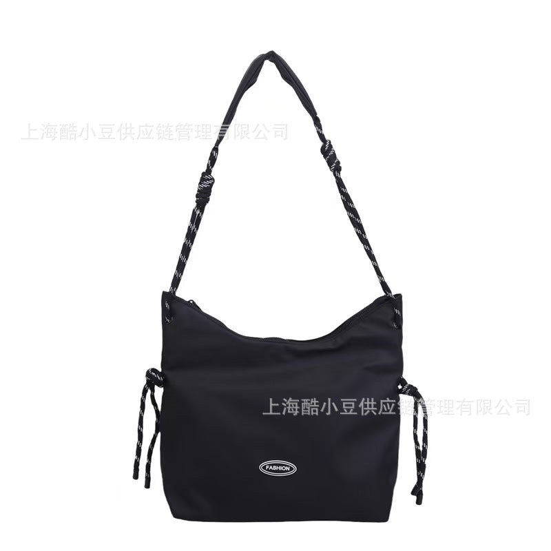 Fashion Simple Crossbody Bag for Women, Large Capacity Lazy Style Single Shoulder Tote Bag, Korean Version Versatile Commuting