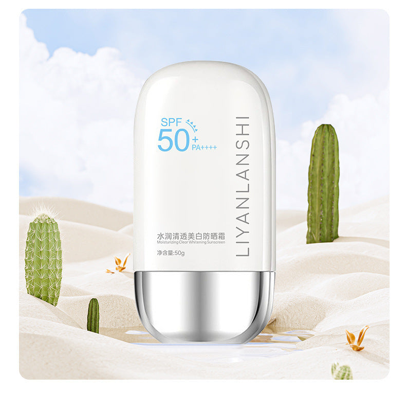 Liyuan Lanshi Hydrating Clear Sunscreen UV Protection for Men Oily Skin Refreshing Face and Body Isolation 3-in-1 for Women