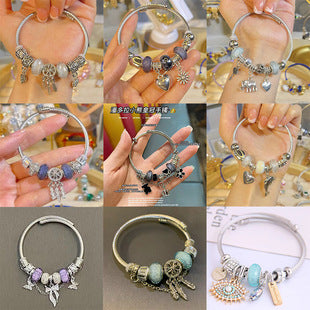 Korean Versatile Pearl Bracelet for Women ins Niche Style High-End Titanium Steel Bracelet Couple Bracelets Wholesale