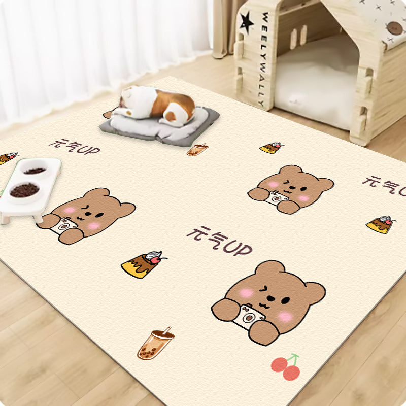Pet wash-free floor mat waterproof and urine-proof pvc Dog Anti-Slip Mat Cooling Dog Fence Dog Cat Leather Floor Mat