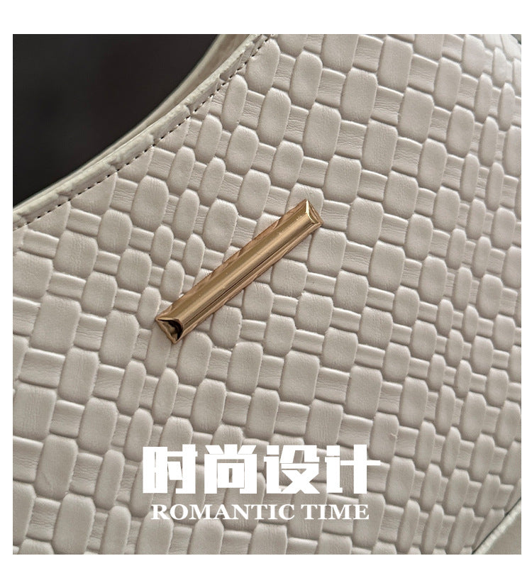 New Commuting Solid Color Underarm Bag Crossbody Bag Simple Fashion Single Shoulder Bag2025Spring Elegant Women's Handbag
