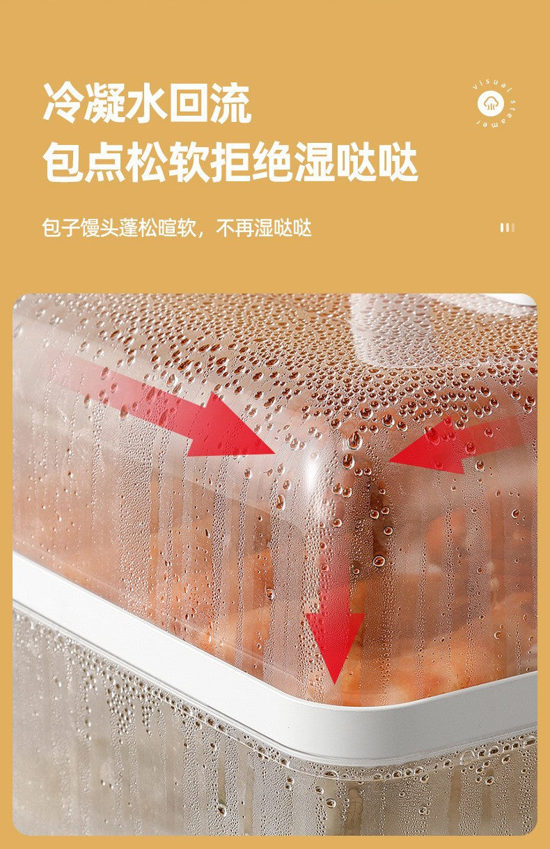 Zhigao Electric Steamer Multi-Function Home Use Steamer24L Large Capacity Visible Lid Three-Layer Gift Wholesale Electric Steamer