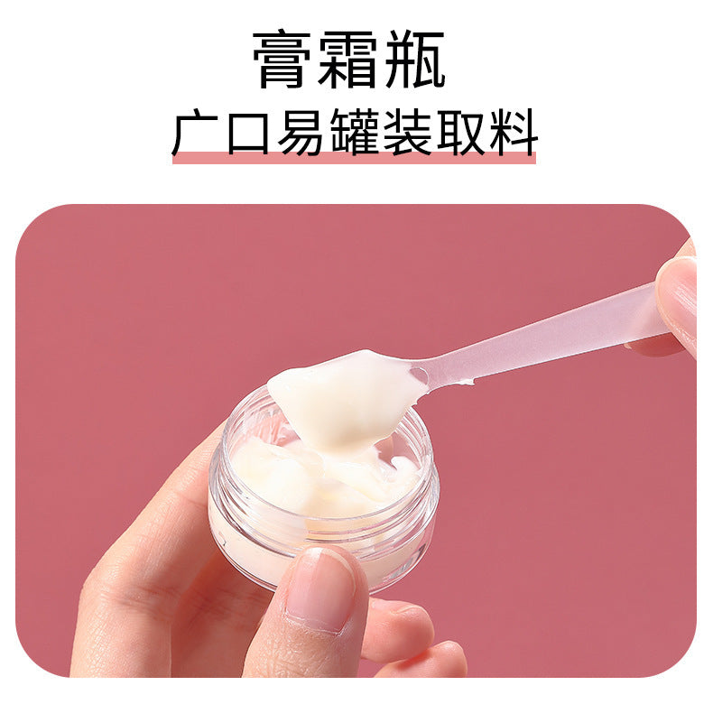 LMLTOP 7Travel Bottle Set 50ml Cosmetic Dispensing Bottle Spray Bottle Press Bottle Cream Box SY760