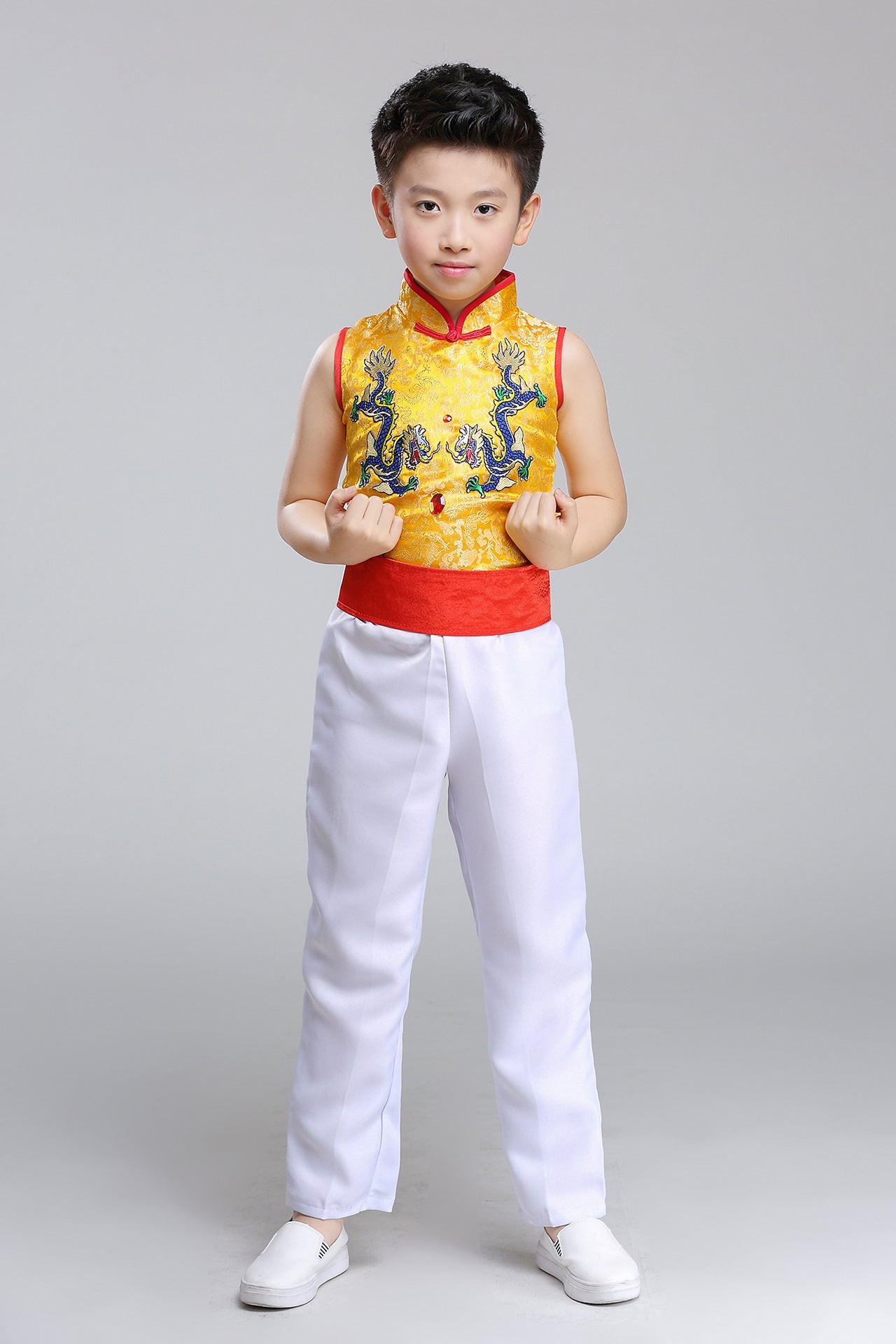 Children's Performance Costumes for Boys and Girls Chinese Style Primary and Secondary School Students Chorus Costumes Princess Dress Puffy Skirt Long Pants Performance Costumes