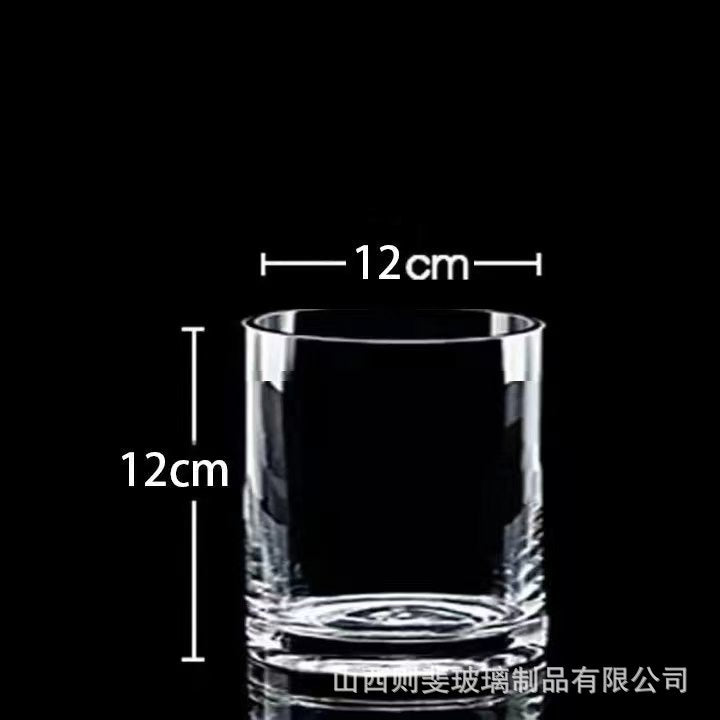 Zefei One-Piece Dropshipping Internet Celebrity Transparent Straight Glass Vase Bedroom Desktop Living Room Dining Table Fresh Flower Arrangement Ornament
