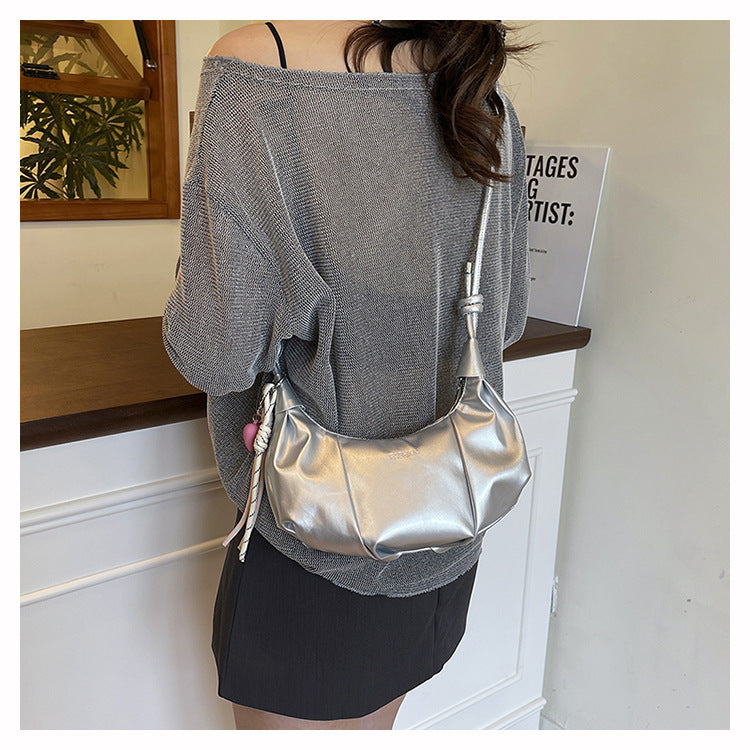 High-end Underarm Bag for Women2025New Trendy Fashion Versatile Casual Single Shoulder Bag Crossbody Dumpling Bag