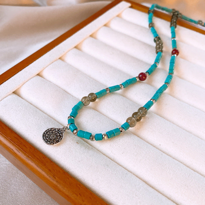 Baroque Freshwater Pearl Necklace Simple Elegant Colorful Beaded Collarbone Chain Niche Light Luxury High-End Sense Necklace for Women