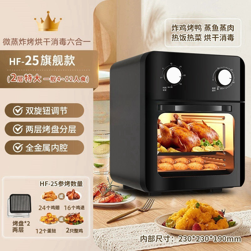 Cross-Border New Smart Visual Air Fryer Household Large Capacity Multi-Functional Air Oven Baking Professional Fryer Oven