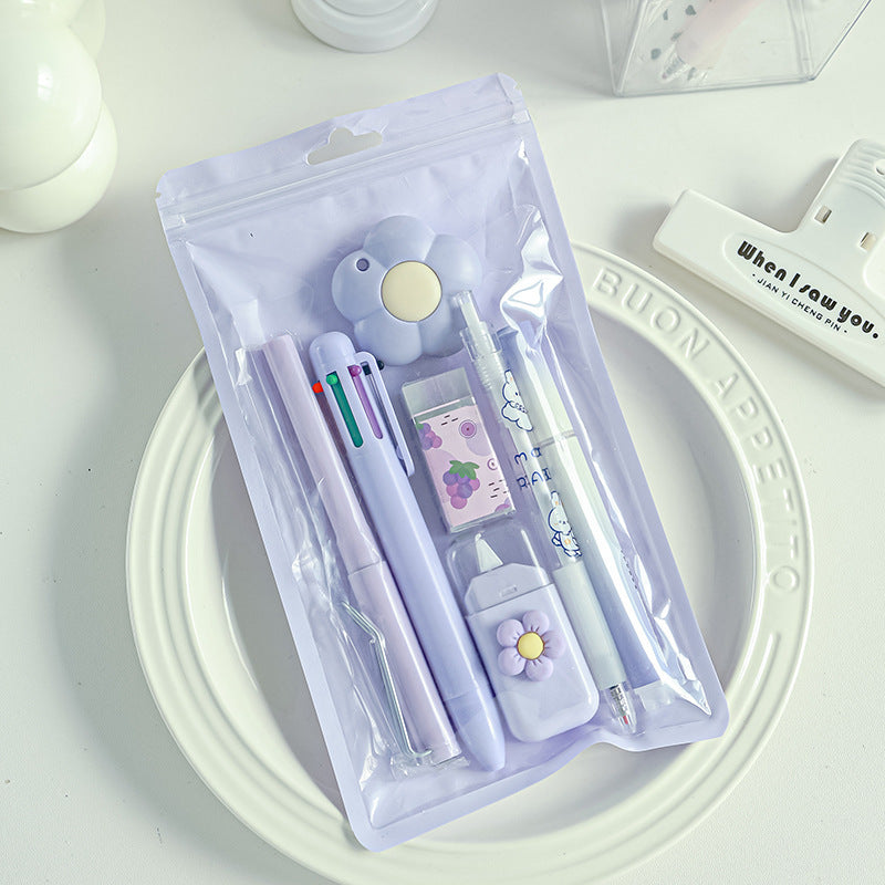 Back-to-School Season High-Value Stationery Set Cute Creative7Set of student class rewards study stationery gifts http://detail.1688.com/offer/905136369917.html