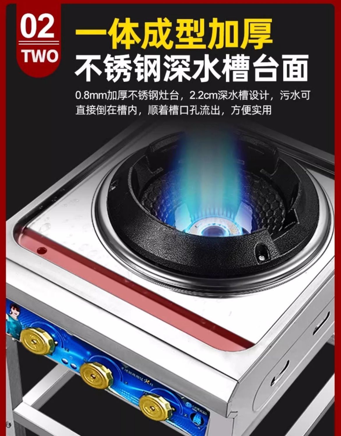 2025New Model High Power Commercial Gas Stove Rack Liquefied Gas Stove Medium Pressure High Pressure Stir-fry Restaurant Special