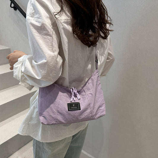 2025New Spring Large Capacity Single Shoulder Crossbody Retro Simple Ruiying Commuter Women's Bag Fashion Casual Tote Bag